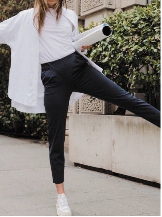 Aday Pants - Aday Turn It Up Pants Women’s Med Midnight Blue Pull On Corpcore Athleisure